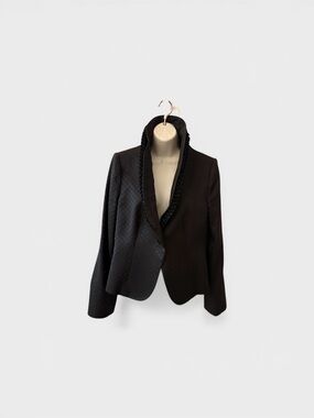 Armani Collezioni Women's Tailored Blazer with Braided Trim